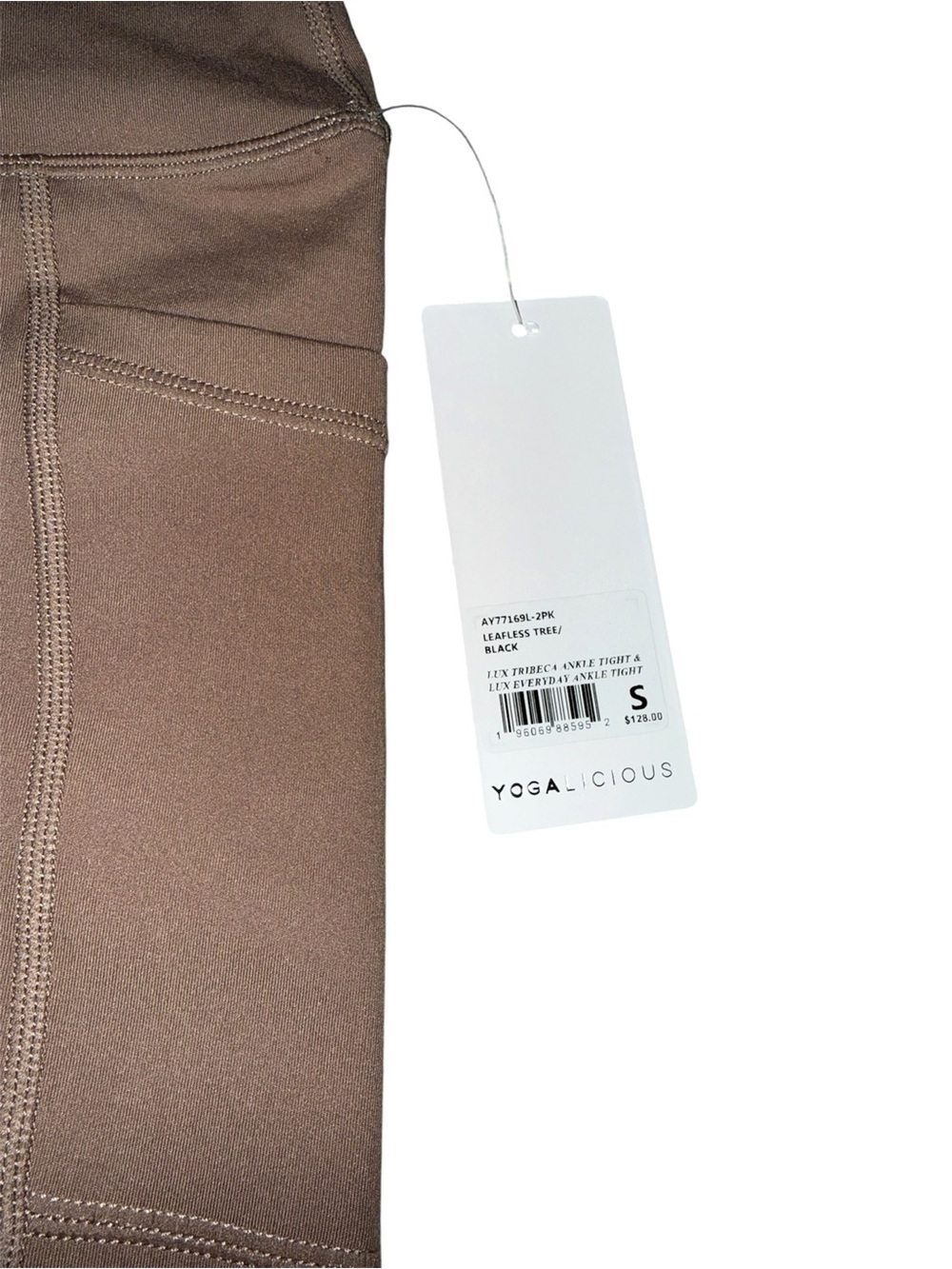Yogalicious Brown Pocket Leggings - Picture 3 of 6